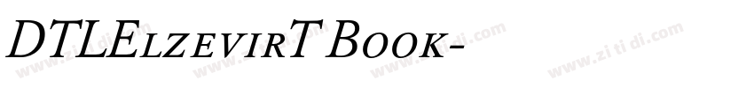 DTLElzevirT Book字体转换